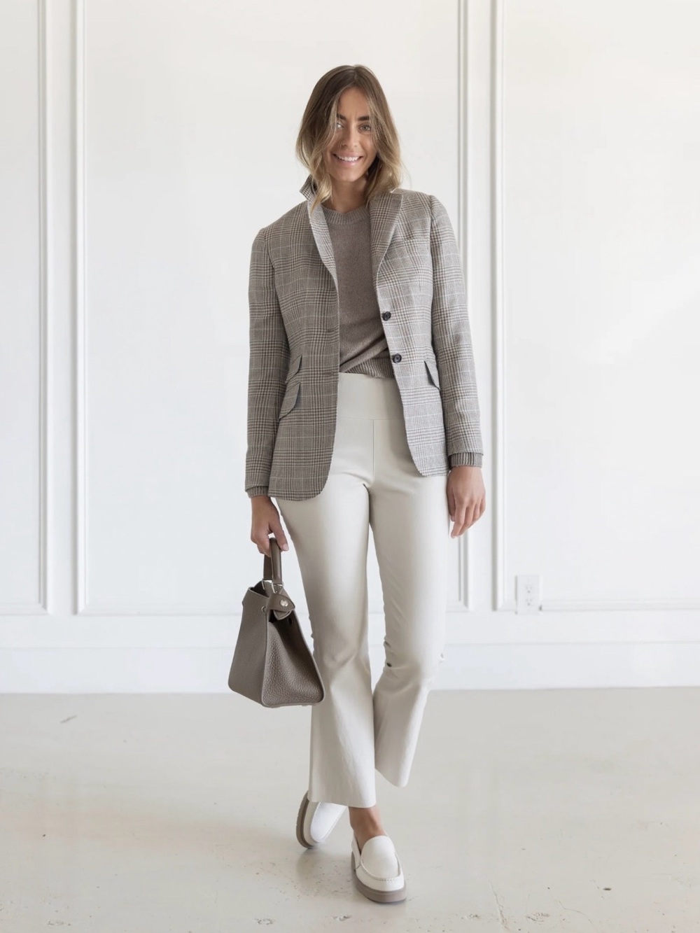 Diane Firsten Plaid Blazer